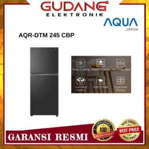 KULKAS AQUA AQR-DTM245CBP KULKAS 2 PINTU AQUA AQR DTM 245 CBP