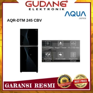 KULKAS AQUA AQR-DTM245CBV KULKAS 2 PINTU AQUA AQR DTM 245 CBV