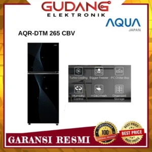 kulkas aqua aqr dtm265cbv kulkas 2 pintu aqua aqr dtm 265 cbv