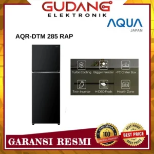 KULKAS AQUA AQR-DTM285RAP KULKAS 2 PINTU AQUA AQR DTM 285 RAP