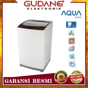 mesin cuci 1 tabung aqua aqw 78dd 7 kg garansi resmi
