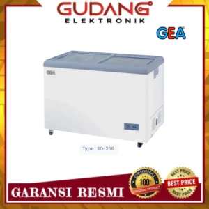 chest freezer sliding flat glass gea 256 liter sd 256 freezer gea sd 256
