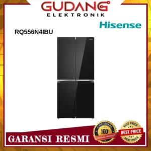 KULKAS 427L HISENSE RQ556N4IBU SIDE BY SIDE 4PINTU INVERTER RQ556N4IBU