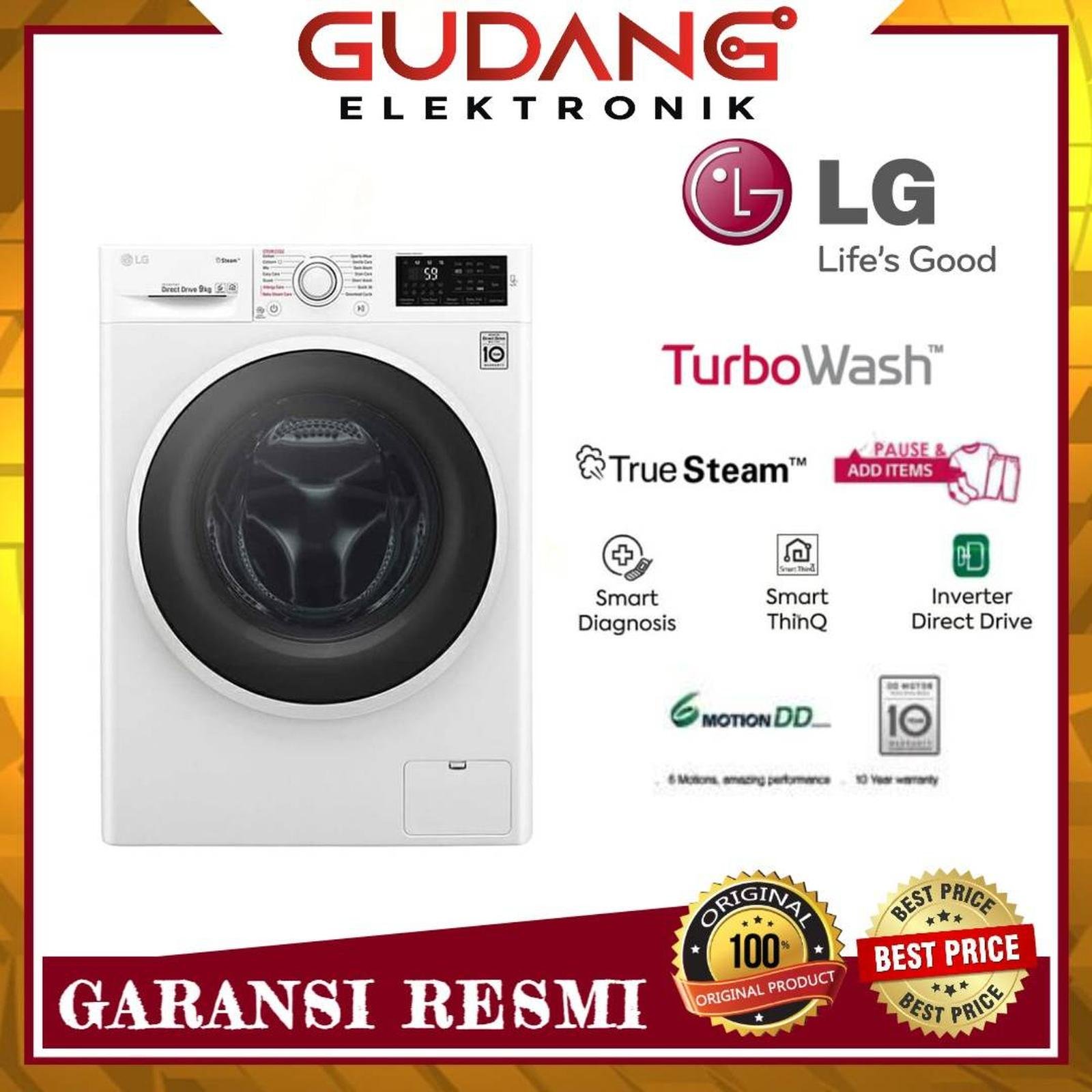 mesin cuci 1 tabung frontloading 7kg lg fc 1207 s3w turbowash fc1207 mesin cuci 1 tabung frontloading 7kg lg fc 1207 s3w turbowash fc1207