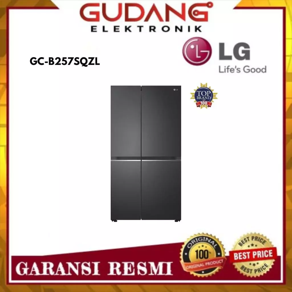 kulkas 4 pintu lg gc b257sqzl side by side 647 liter lg gc b 257 sqzl kulkas 4 pintu lg gc b257sqzl side by side 647 liter lg gc b 257 sqzl