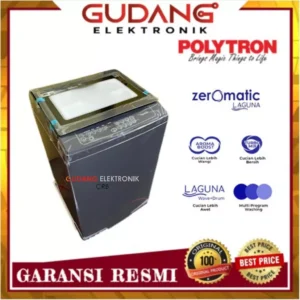 mesin cuci 1 tabung polytron paw 7029y laguna top load poly paw 7029y