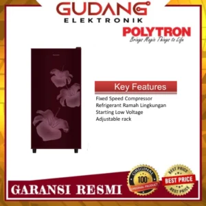 kulkas 1 pintu polytron ps prb175r kulkas polytron ps prb 175r