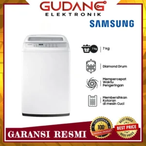 mesin cuci 1 tabung samsung wa70h4000 7 kg garansi resmi