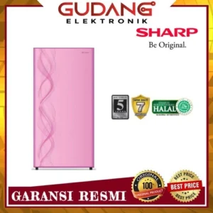 LEMARI ES 1 PINTU SHARP SJ 162 AP KULKAS SHARP SJ162AB