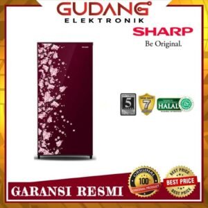 kulkas 1 pintu sharp sjn 182 d garansi resmi pink biru