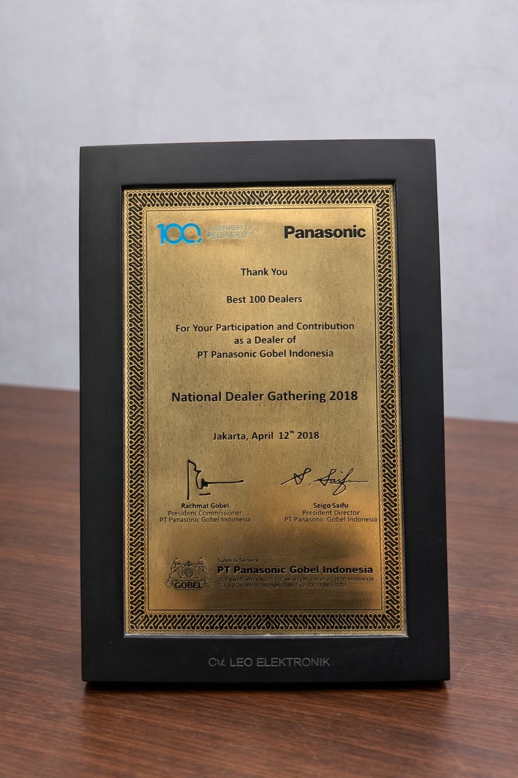 Official Partner Certificate